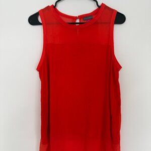 Vince Camuto oversize sleeveless shirt in orange